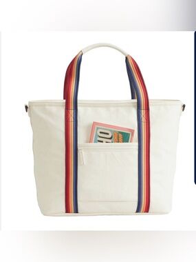 Marine Layer Natural Tote - carry on - rainbow